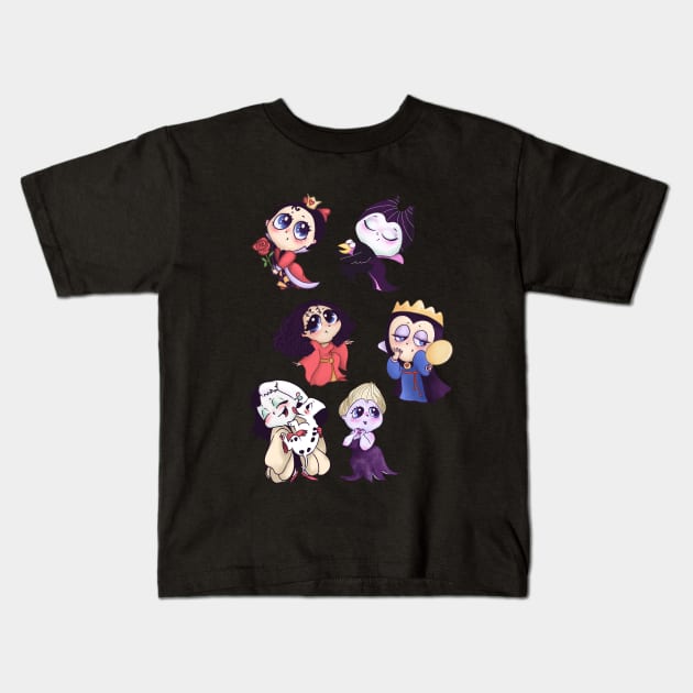 Cute Villain Ladies Kids T-Shirt by ArtInPi